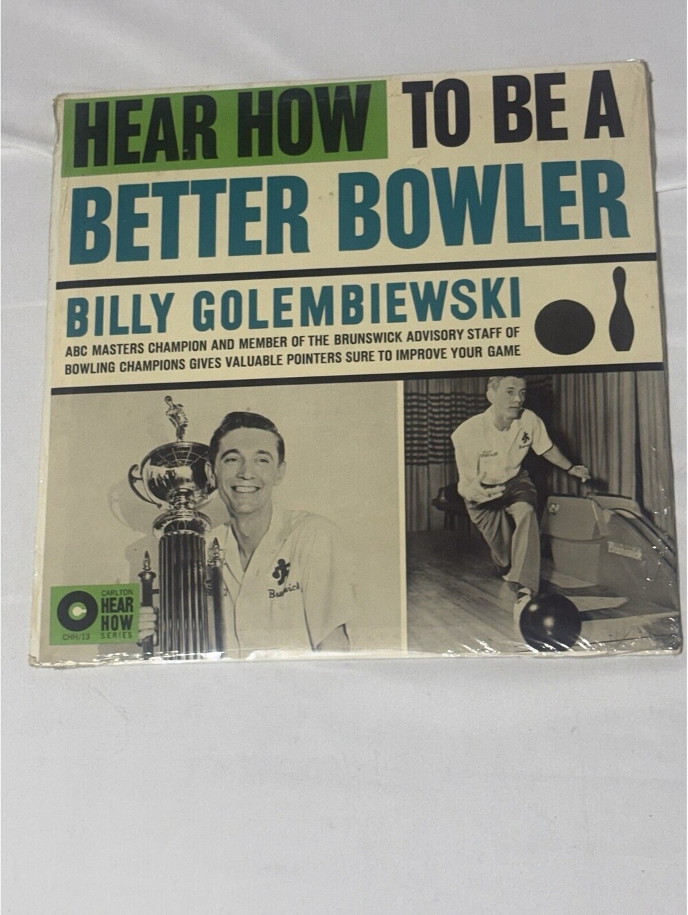Billy Golembiewski "Hear How To Be A Better Bowler" 1960 Instructional LP,SEALED